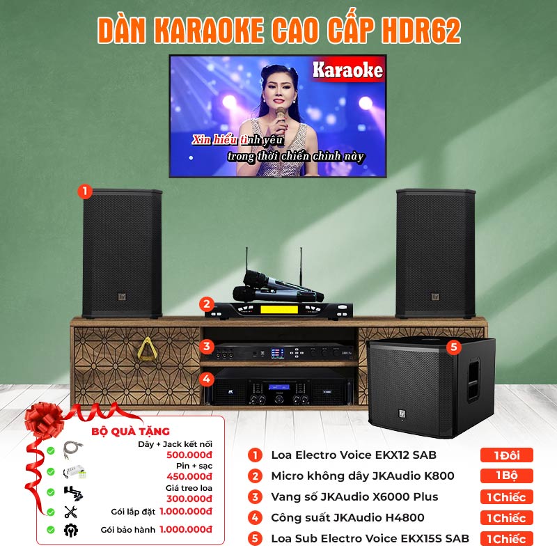 Dàn karaoke cao cấp HDR62