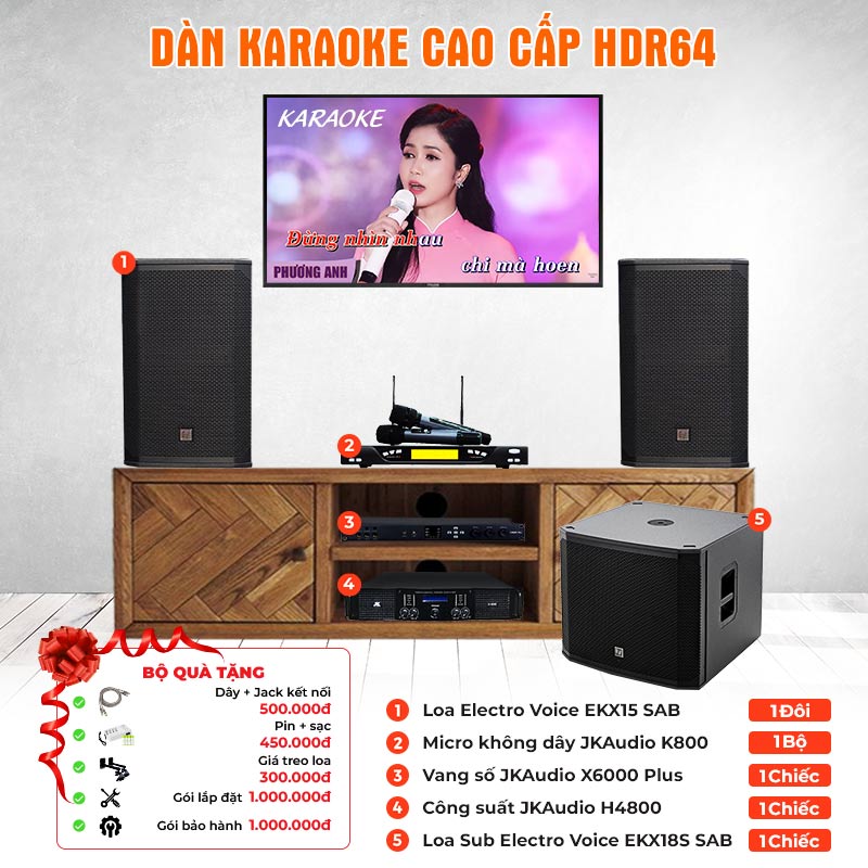 Dàn karaoke cao cấp HDR64