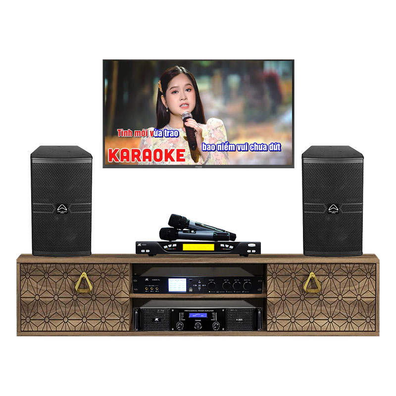 Dàn karaoke cao cấp HDR83 (Wharfedale Anglo X12A, JKaudio H2600, X9000 Pro, K800)