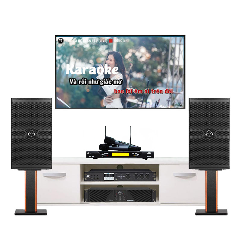 Dàn karaoke cao cấp HDR85 (Wharfedale Anglo E10, CPD2600, JKaudio X9000 Pro, K800)