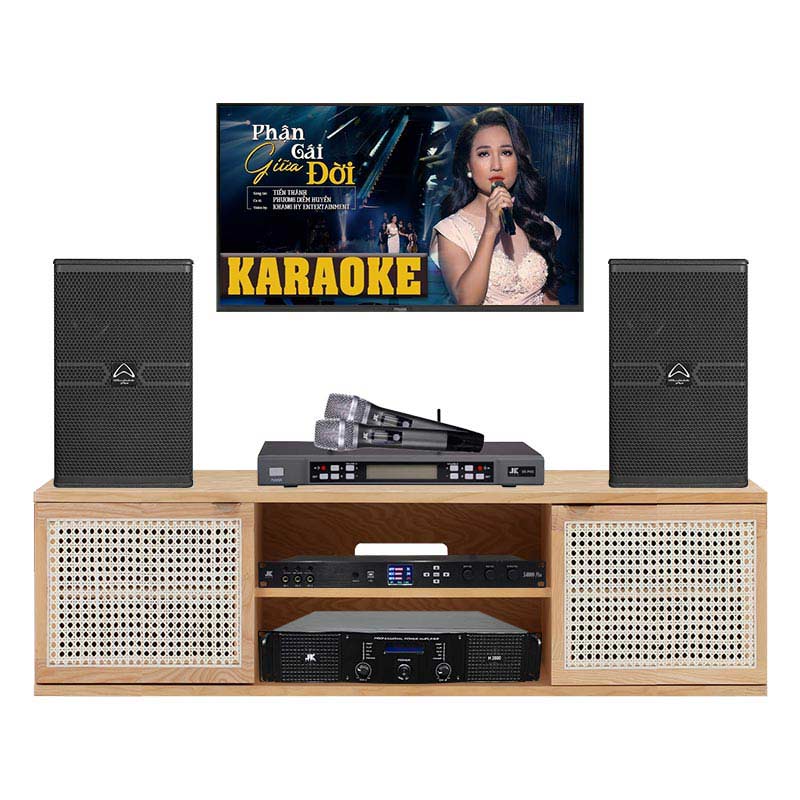 Dàn karaoke cao cấp HDR87 (Wharfedale ANGLO E312, JKaudio H2800, X6000 Plus, B5 Pro)