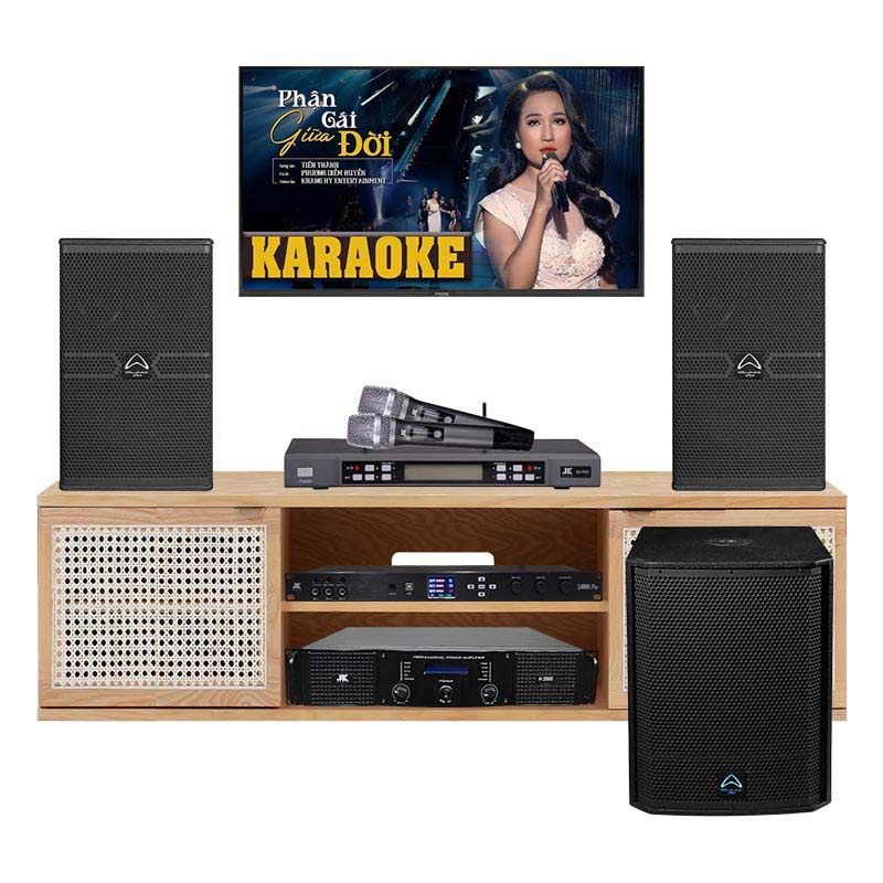 Dàn karaoke cao cấp HDR88 (Wharfedale ANGLO E312, AX15B, JKAudio H2800, B5 Pro, X6000 Plus)