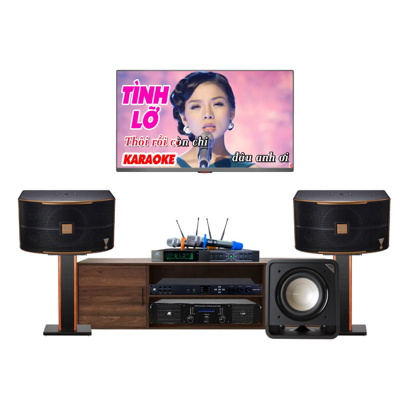 Dàn karaoke JBL HK86 (Loa 10A, JK H2400, Vang JK X6000 Plus, Mic JK B3)