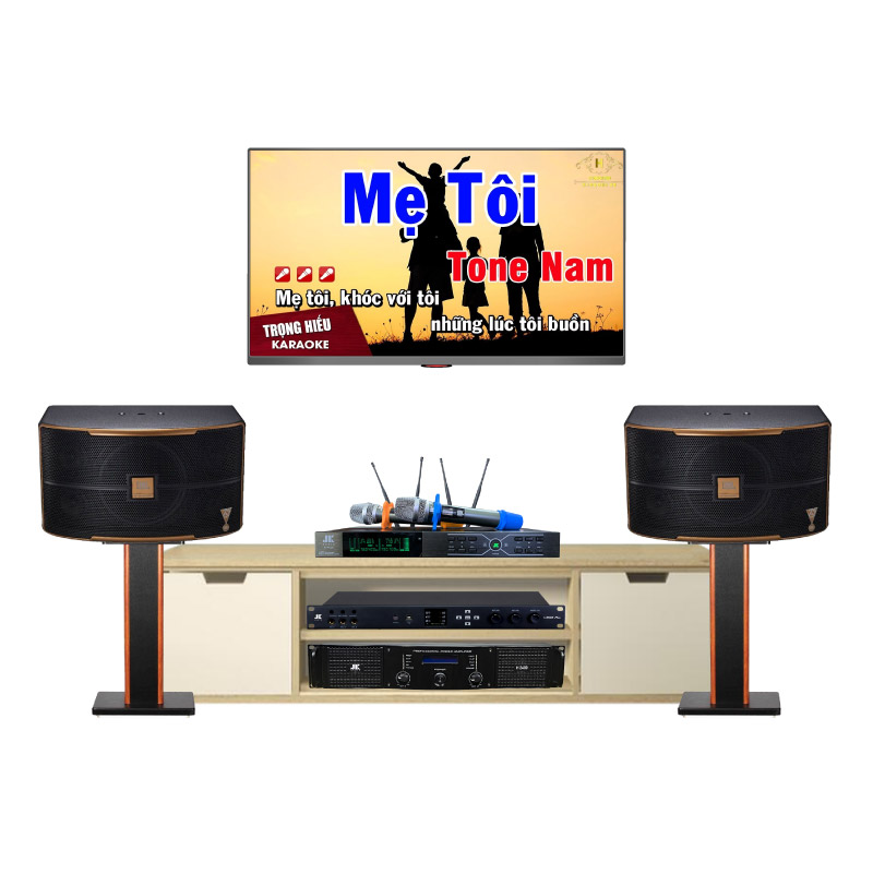 Dàn karaoke JBL HK87 (Loa 10A, JK H2400, Vang JK X6000 Plus, Mic JK B3)