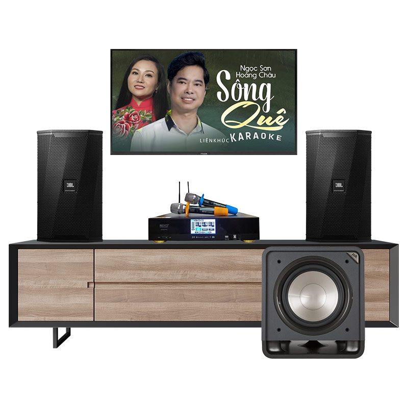 Dàn karaoke gia đình KGD02 (JBL KPS2, Neko AK3900 Pro, sub Polk Audio HTS12)