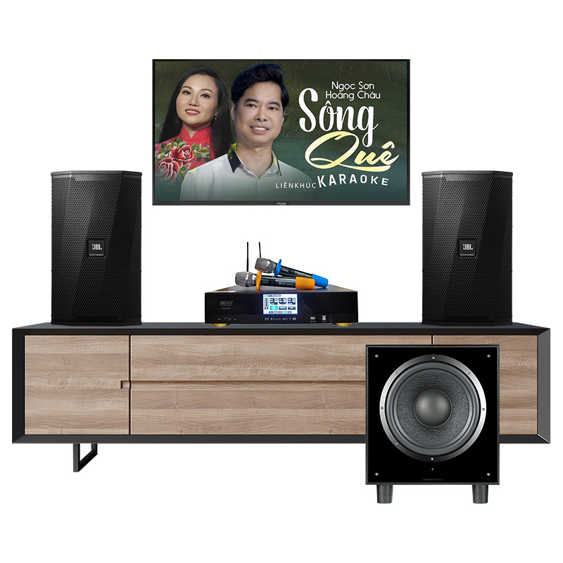 Dàn karaoke gia đình KGD03 (JBL KPS2, Neko AK3900 Pro, sub Wharfedale SW12)
