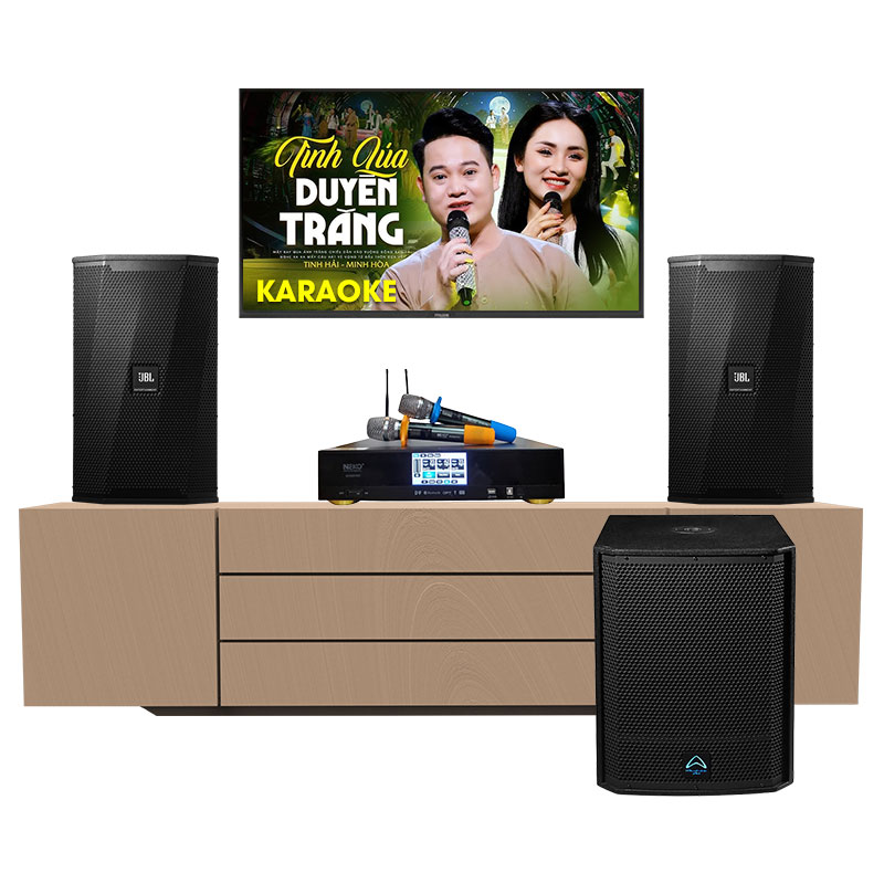 Dàn karaoke gia đình KGD04 (JBL KPS2, Neko AK3900 Pro, sub Wharfedale AX15B)