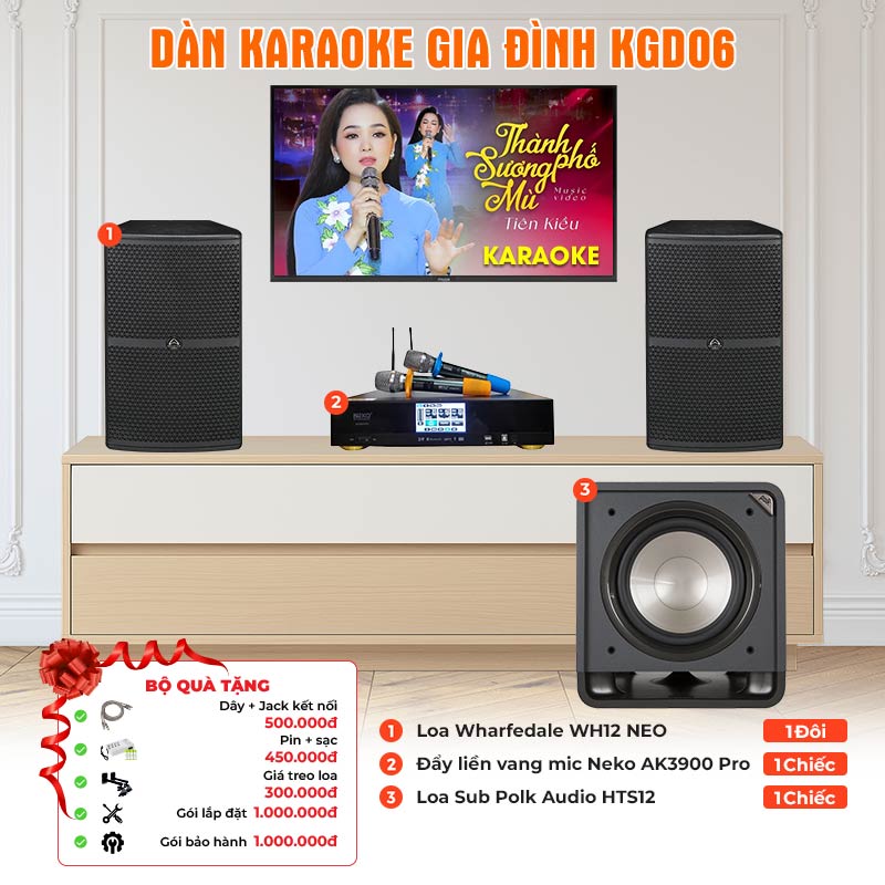 Dàn karaoke gia đình KGD06