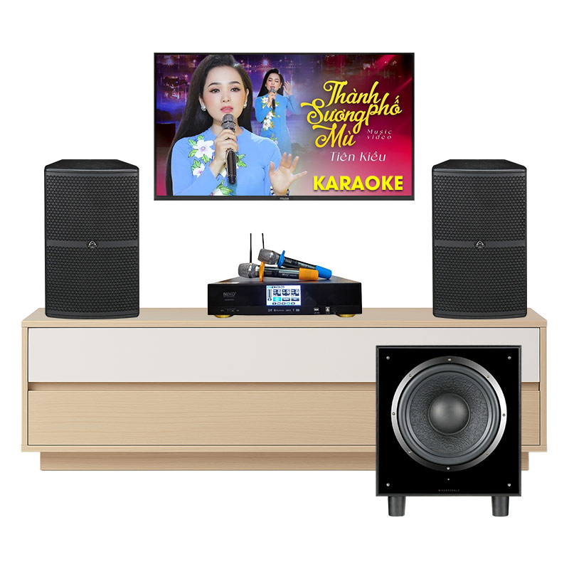 Dàn karaoke gia đình KGD07 (Wharfedale WH12 NEO, Neko AK3900 Pro, sub Wharfedale SW12)