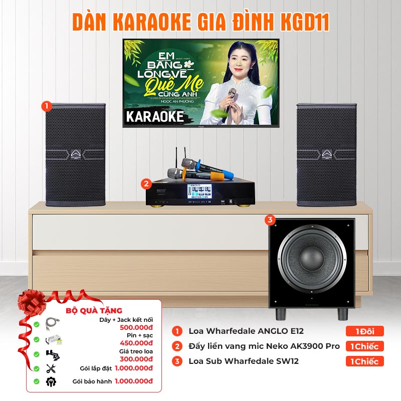  Dàn karaoke gia đình KGD11