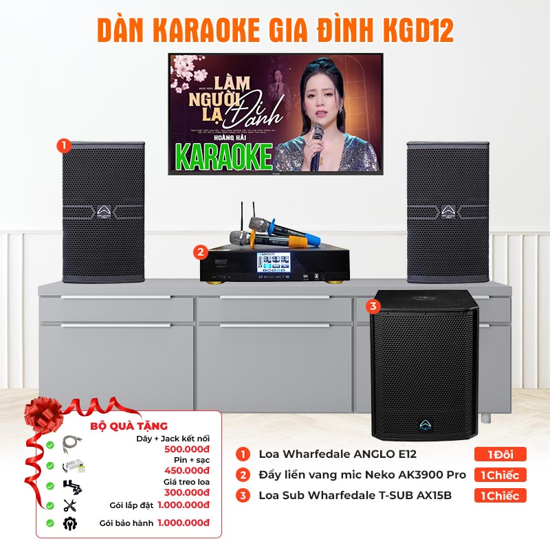  Dàn karaoke gia đình KGD12