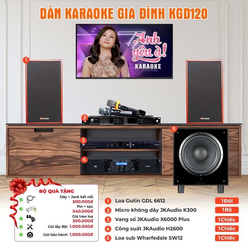 Dàn karaoke gia đình KGD120