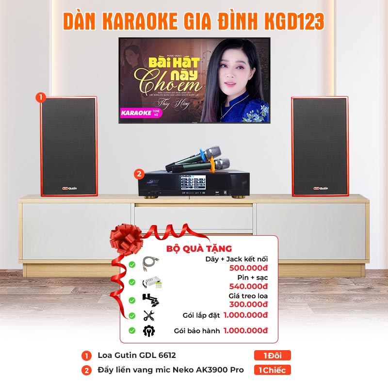 Dàn karaoke gia đình kGD123