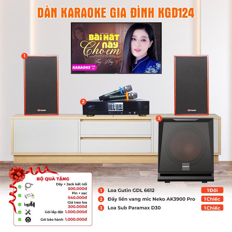 Dàn karaoke gia đình KGD124