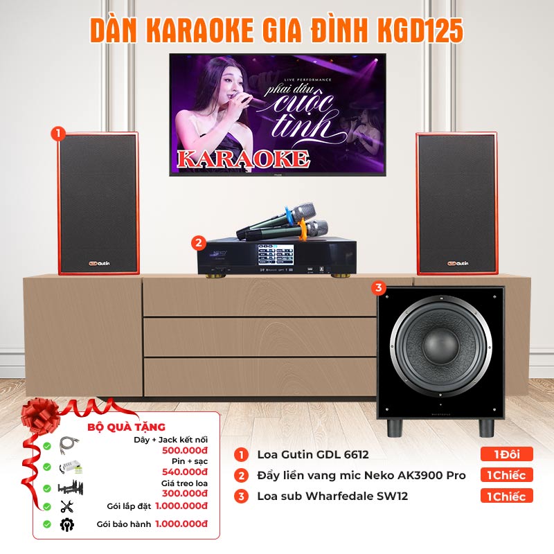 Dàn karaoke gia đình KGD125