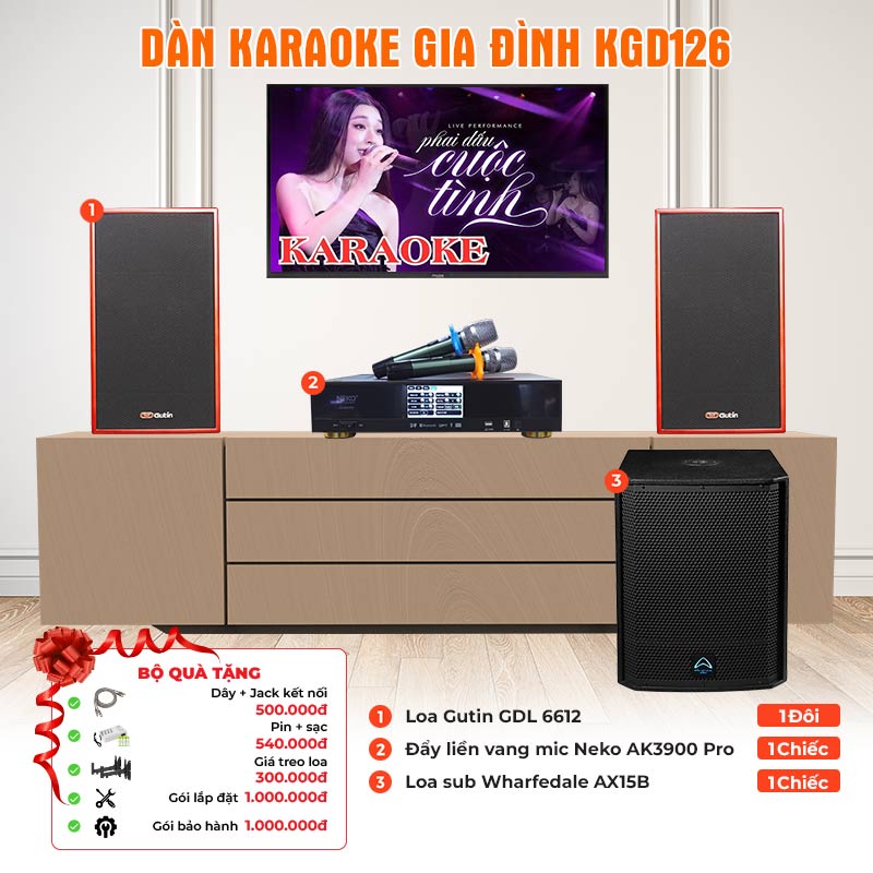 Dàn karaoke gia đình KGD126