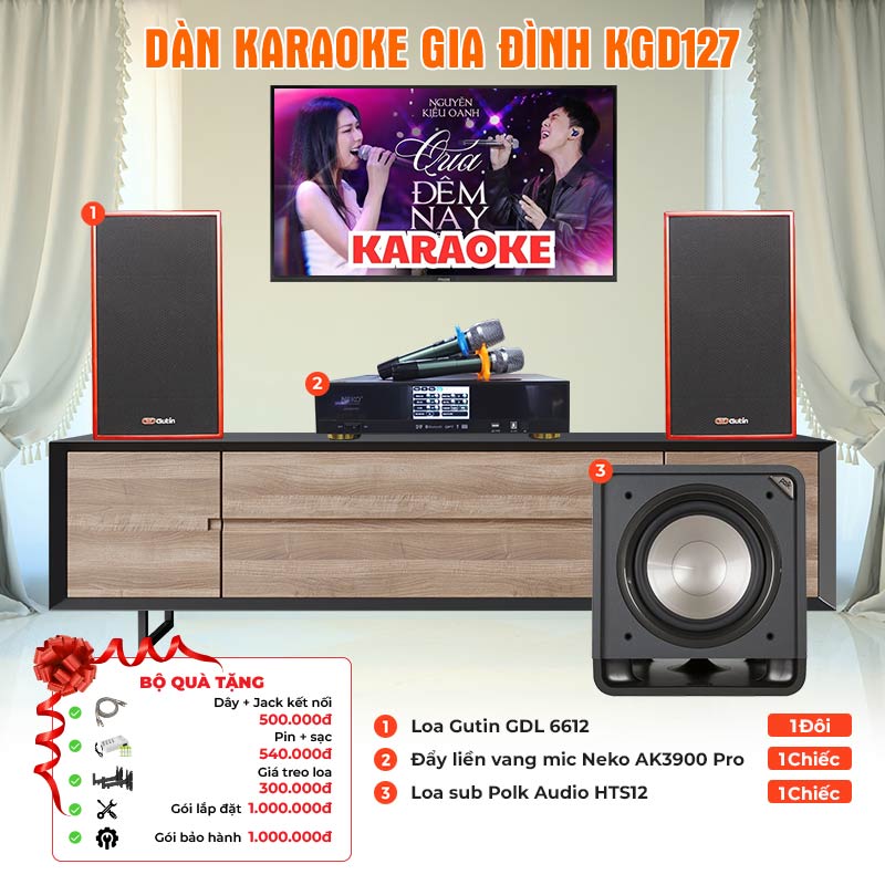 Dàn karaoke gia đình KGD127 Dàn karaoke gia đình KGD127