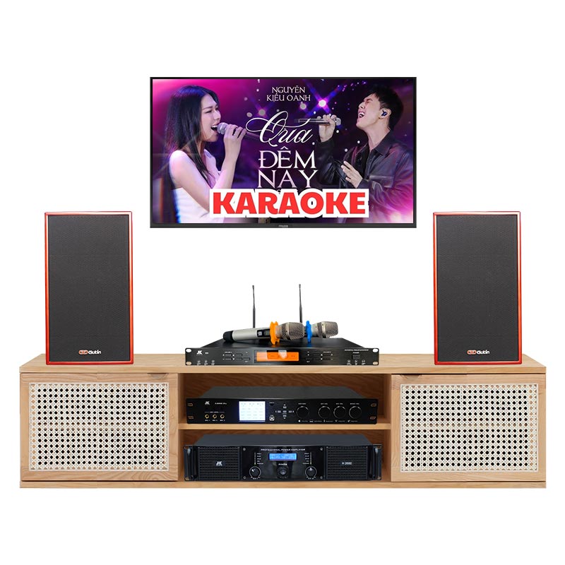 Dàn karaoke gia đình KGD128 (Gutin GDL 6612, JKAudio H2600, X9000 Pro, B9)