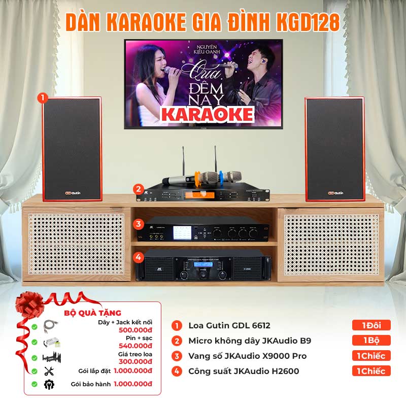 Dàn karaoke gia đình KGD128