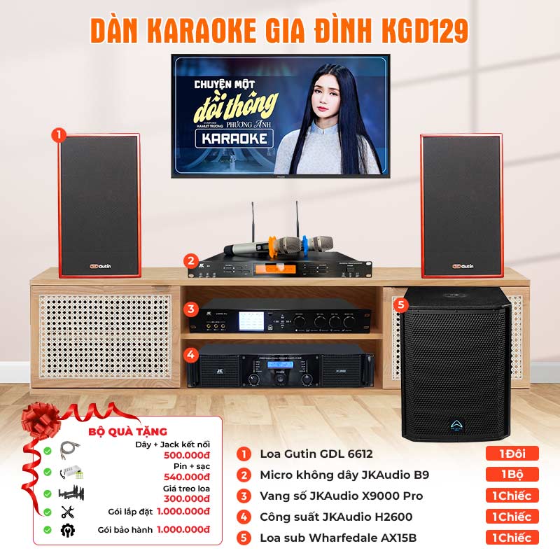 Dàn karaoke gia đình KGD129