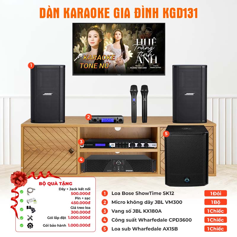 Dàn karaoke gia đình KGD131