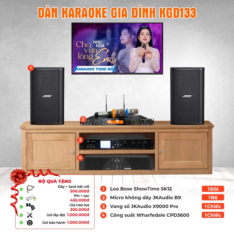 Dàn karaoke gia đình KGD133