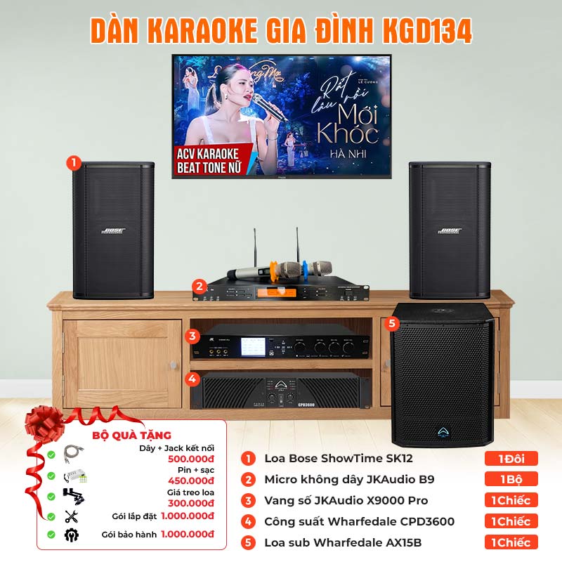 Dàn karaoke gia đình KGD134