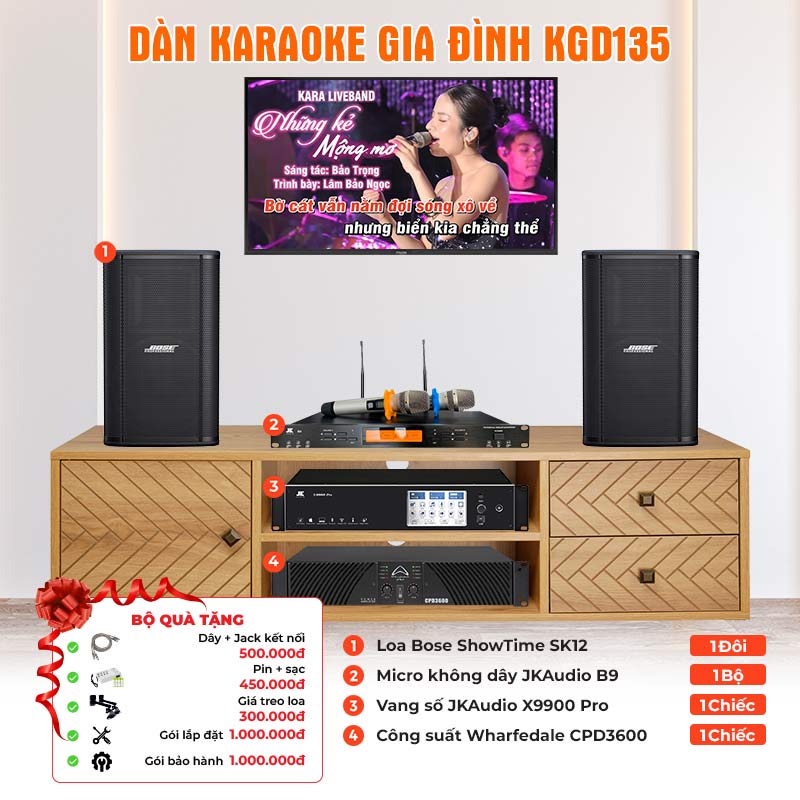 Dàn karaoke gia đình KGD135