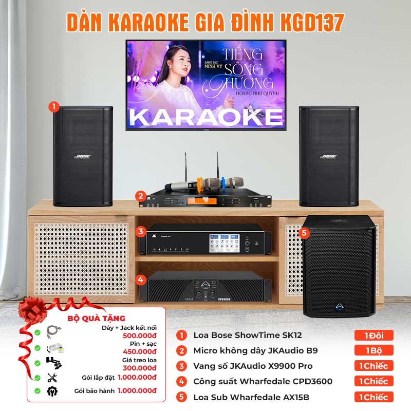 Dàn karaoke gia đình KGD137