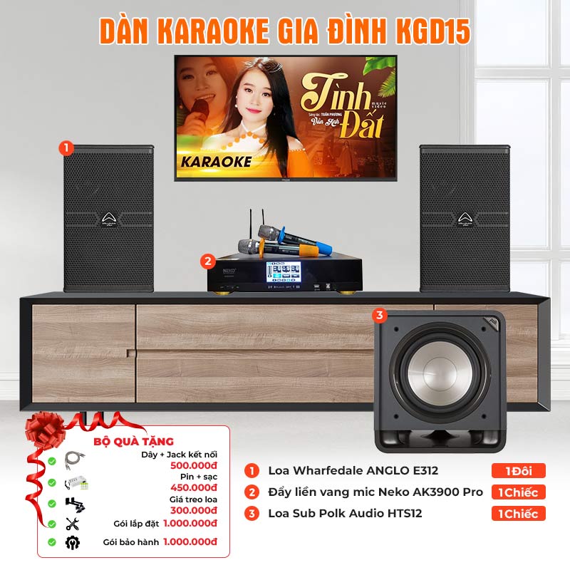 Dàn karaoke gia đình KGD15
