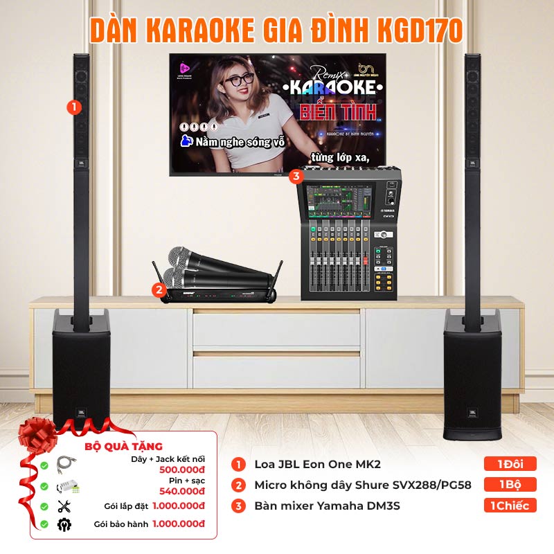 Dàn karaoke gia đình KGD170