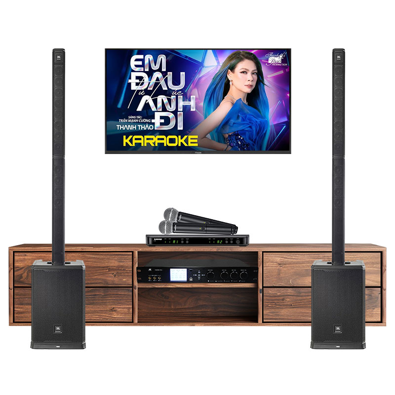 Dàn karaoke gia đình KGD175 (JBL PRX ONE, JKaudio X9000 Pro, Shure BLX288A/SM58)