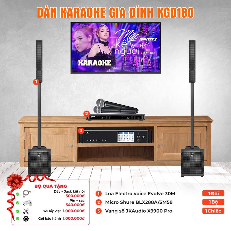Dàn karaoke gia đình KGD180