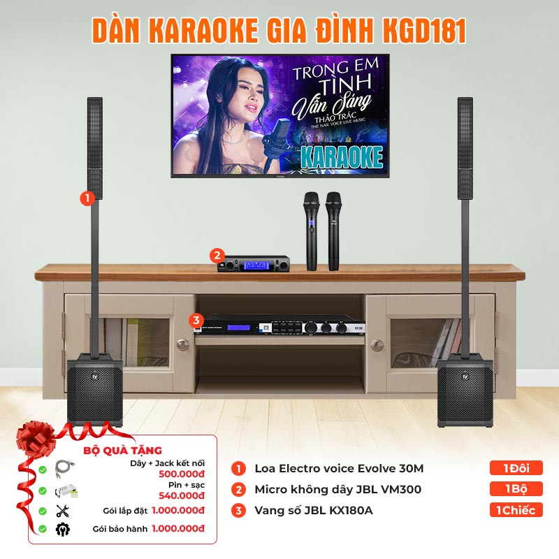 Dàn karaoke gia đình KGD181