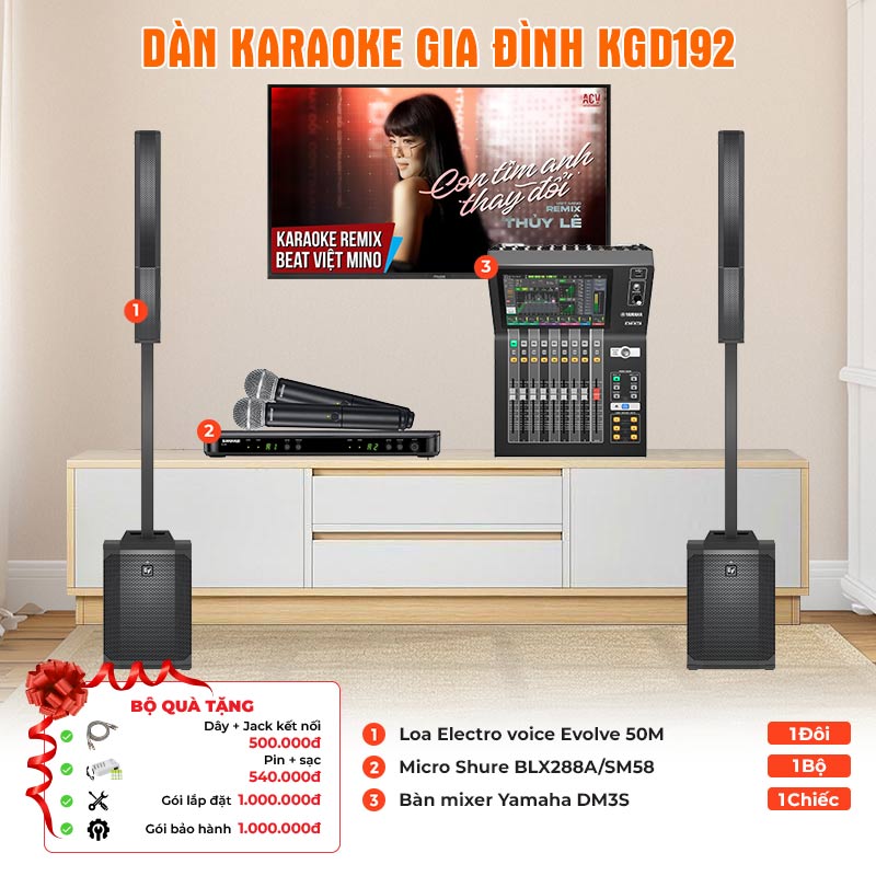 Dàn karaoke gia đình KGD192