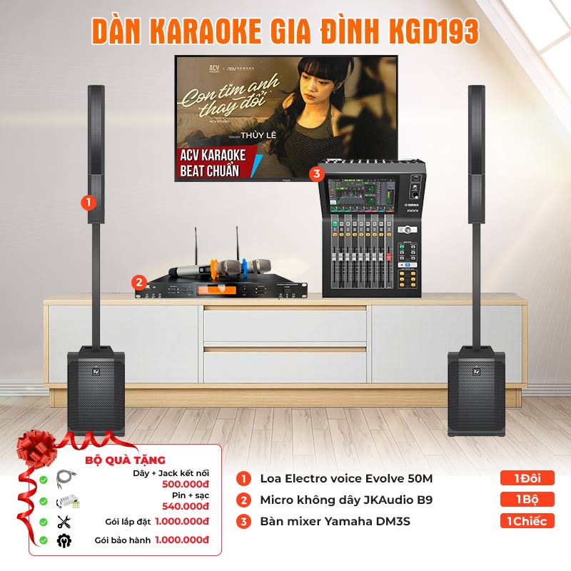 Dàn karaoke gia đình KGD193 Dàn karaoke gia đình KGD193