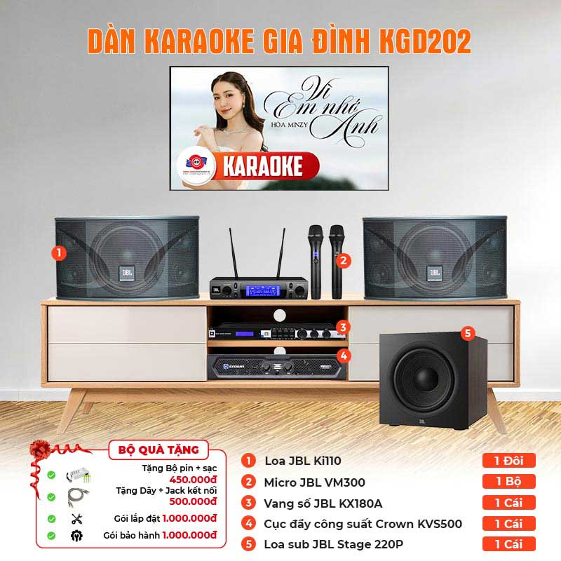  Dàn karaoke gia đình KGD202