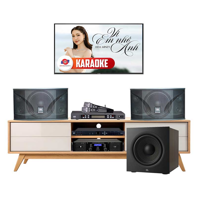Dàn karaoke gia đình KGD203 (JBL Ki110, JKAudio H2600, X6000 Plus, B5 Pro, JBL Stage 220)