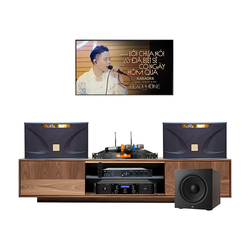 Dàn karaoke gia đình KGD206 (JBL Ki112 Edition, JKAudio H2600, X9000 Pro, B9, JBL Stage 220P
