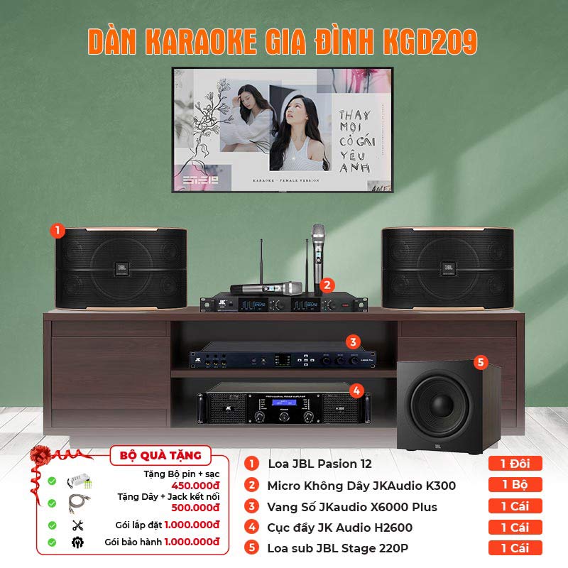 Dàn karaoke gia đình KGD209