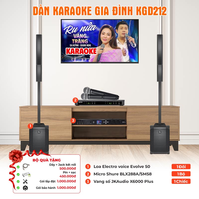 Dàn karaoke gia đình KGD212