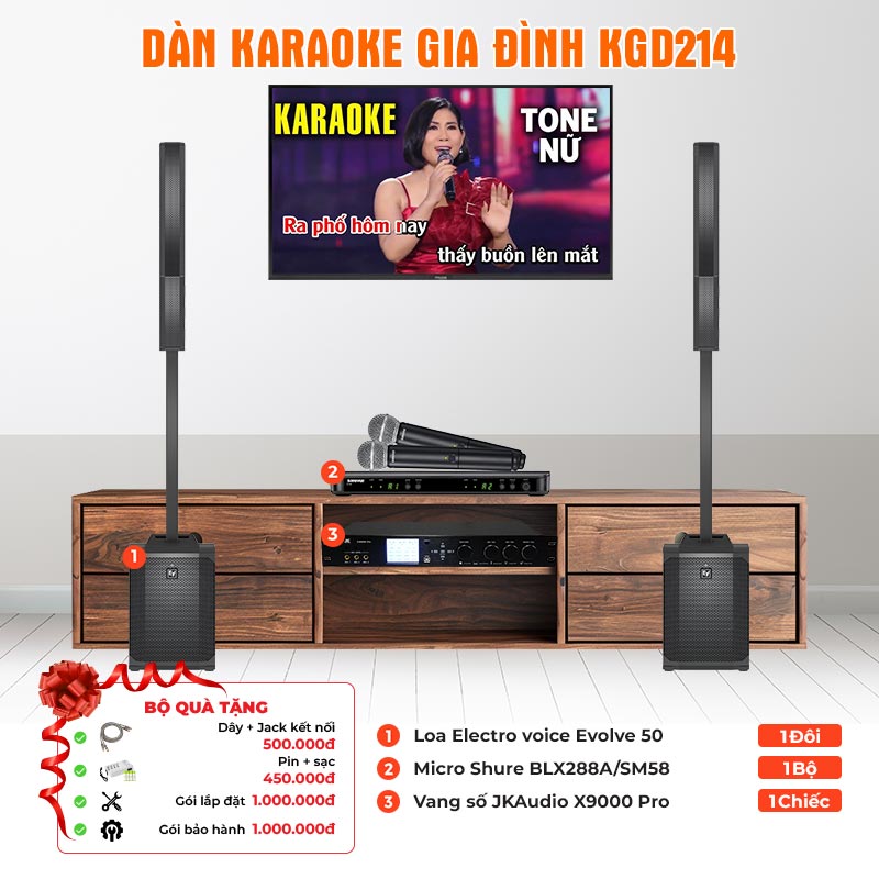 Dàn karaoke gia đình KGD214