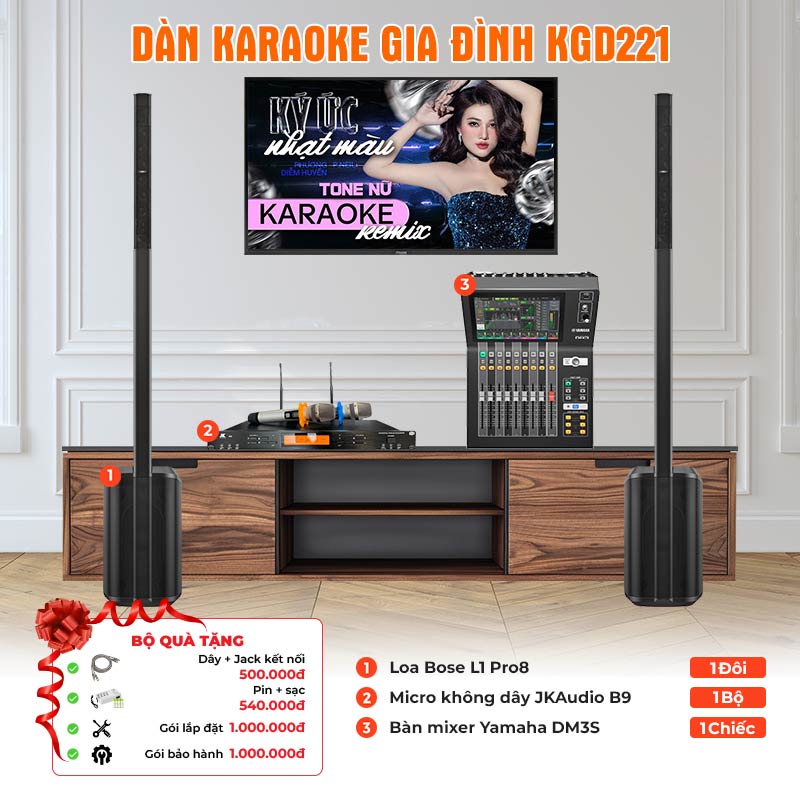 Dàn karaoke gia đình KGD221