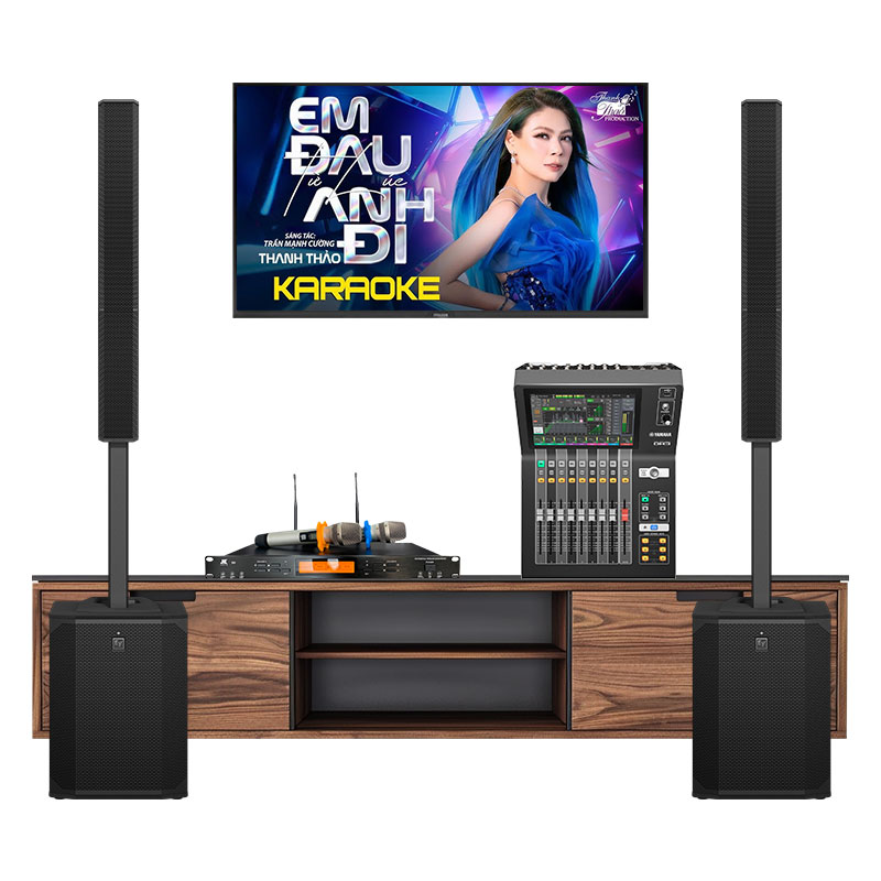 Dàn karaoke gia đình KGD222 (Electro voice Evolve 70, Yamaha DM3S, JKAudio B9)