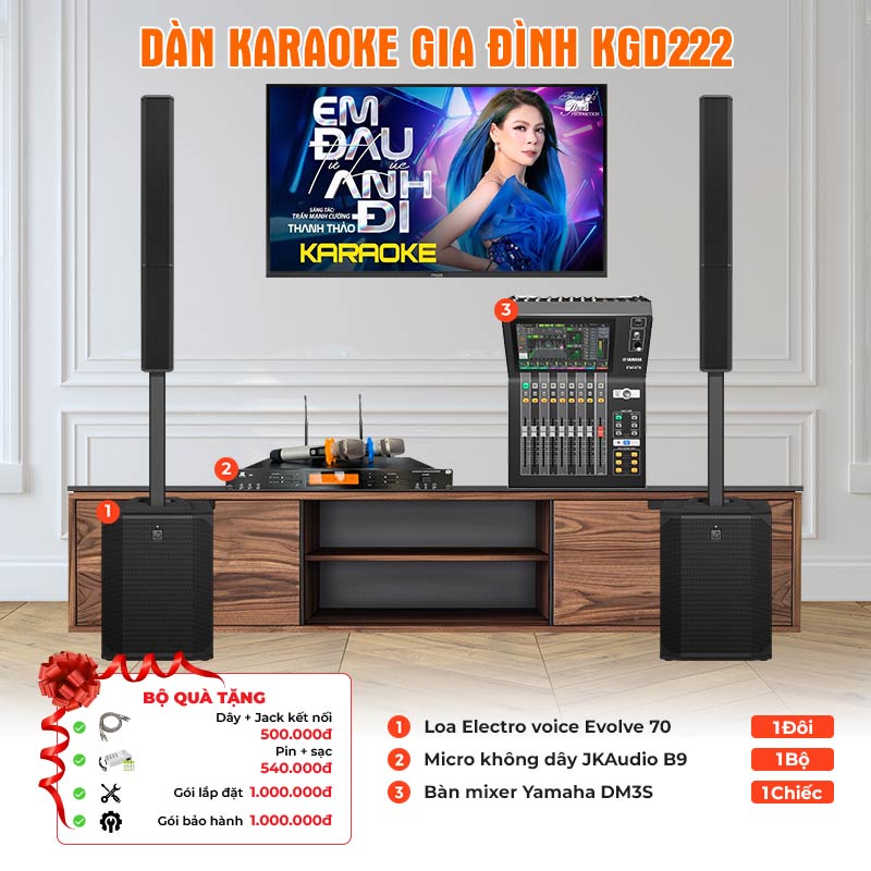 Dàn karaoke gia đình KGD222