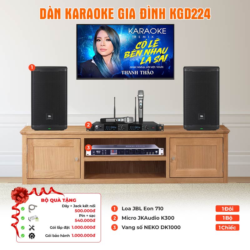 Dàn karaoke gia đình KGD224 Dàn karaoke gia đình KGD224