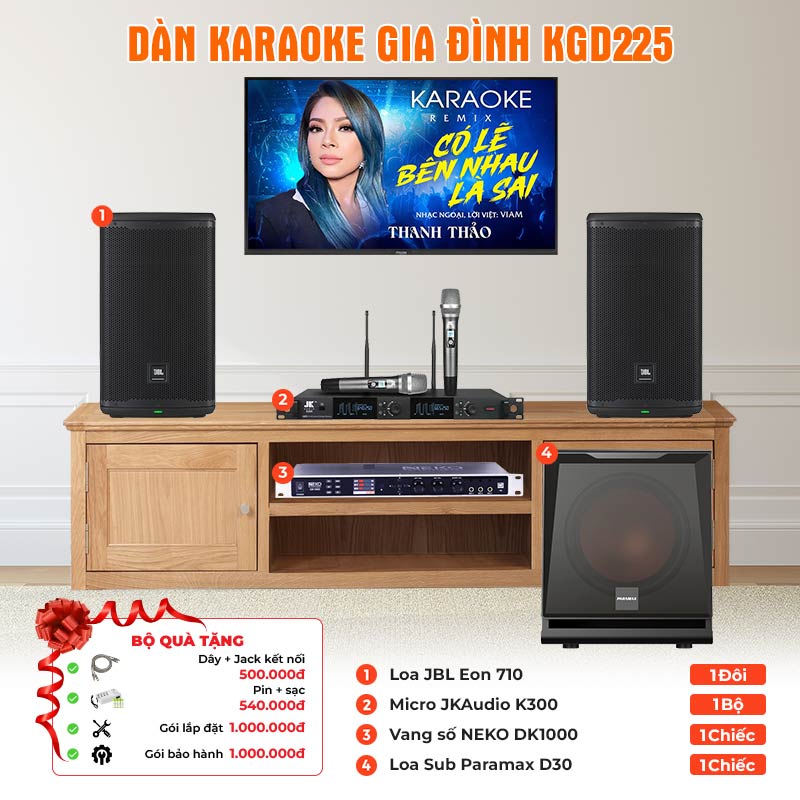 Dàn karaoke gia đình KGD225