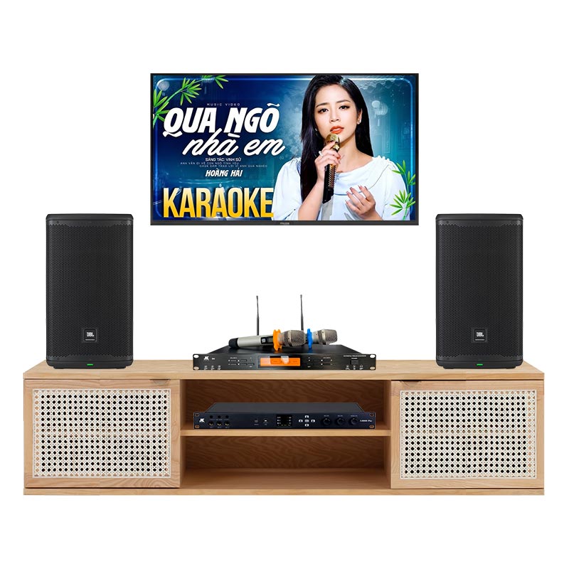 Dàn karaoke gia đình KGD226 (JBL Eon 710, JKAudio X6000 Plus, JKAudio B9)
