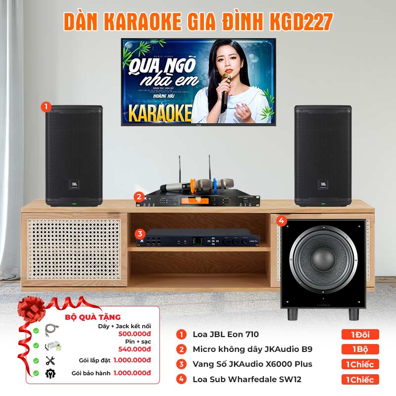 Dàn karaoke gia đình KGD227