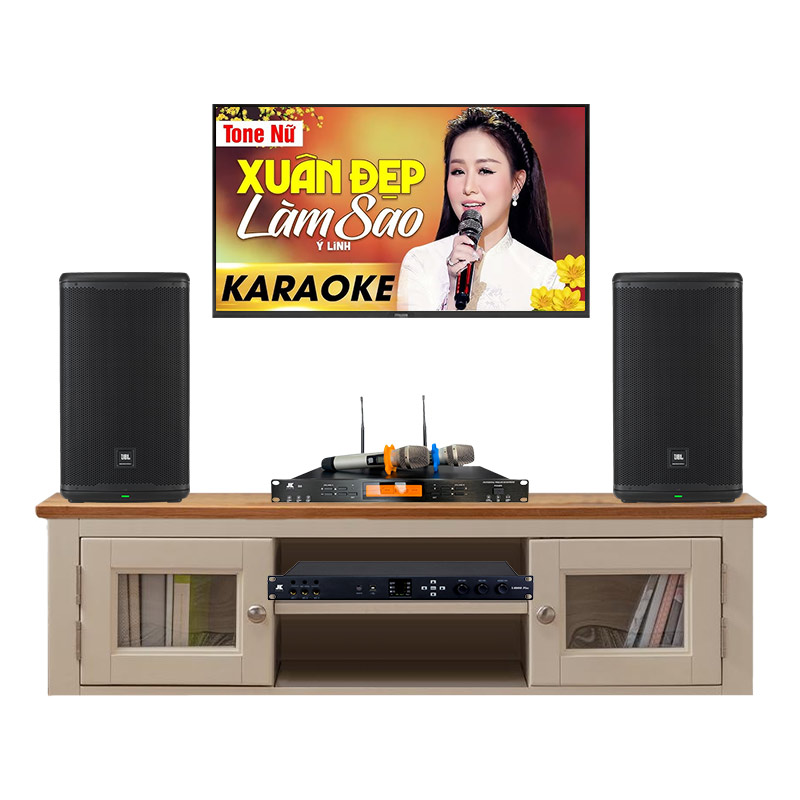Dàn karaoke gia đình KGD236 (JBL Eon 712, JKaudio X6000 Plus, B9)
